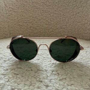 Bally sunglasses green gold brown brand new authentic unisex